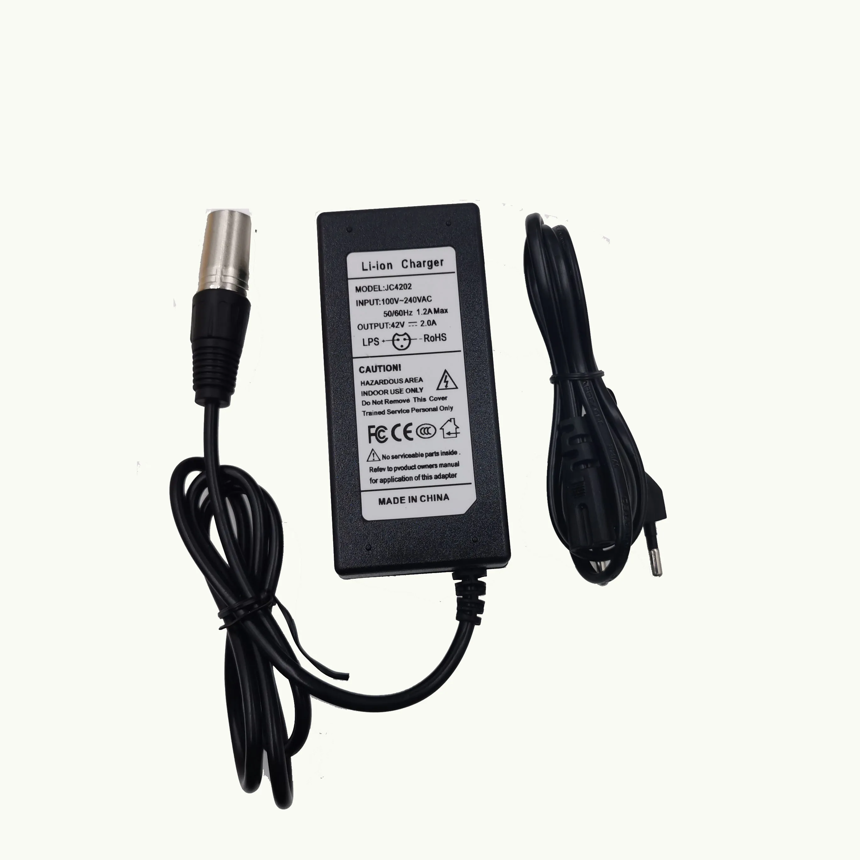 Carregador de bateria de lítio para bicicleta