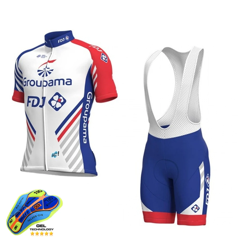 Мужская одежда Pro Team FDJ, комплект из Джерси для велоспорта MTB, одежда с коротким рукавом, одежда для шоссейного велосипеда, летняя одежда для верховой езды, униформа для триатлона, рубашки