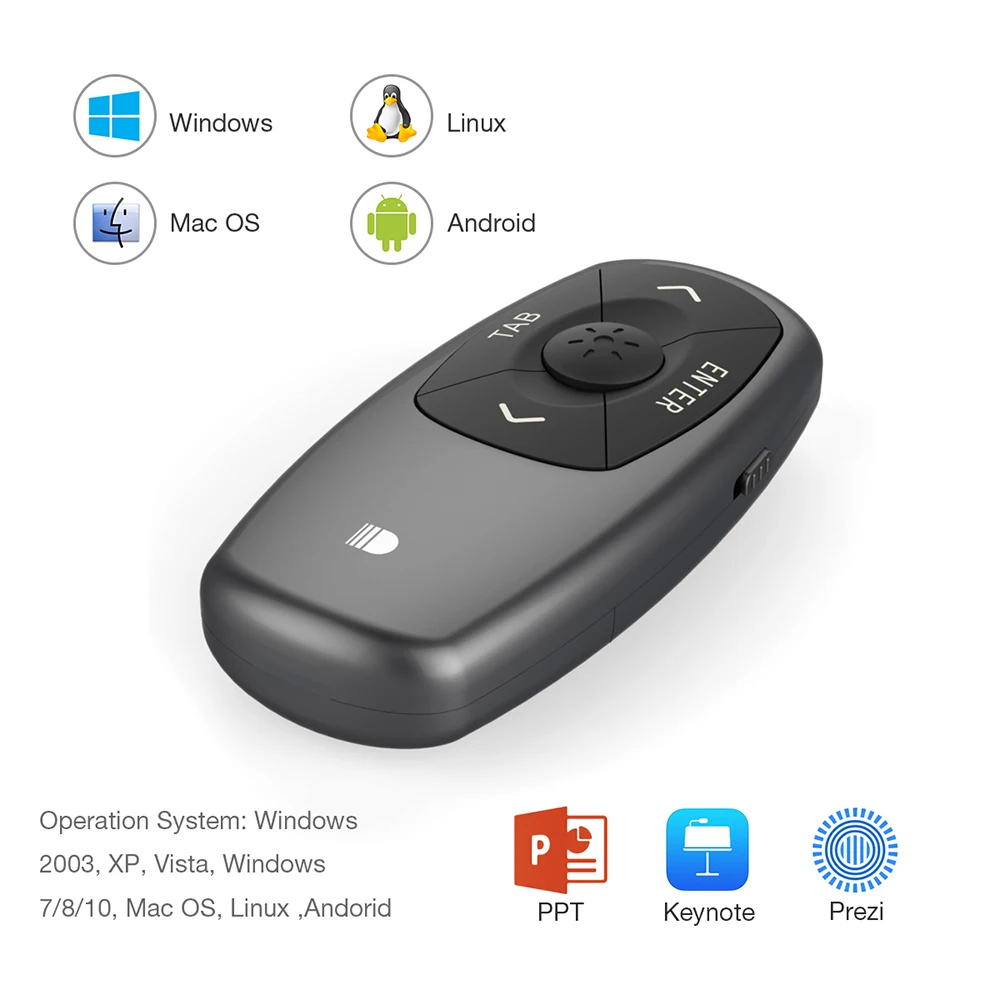 

Mini Wireless Presenter Wireless Laser Presenter Rechargeable Powerpoint Presentation Remote Control PPT Pen
