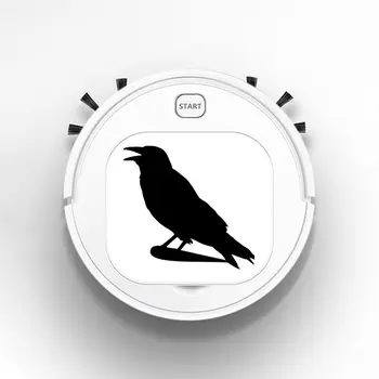 

Auto USB Sweeping 1800Pa Multifunction Smart Robot Vacuum Cleaner Dry Wet Floor Cleaner Crow Bird On Tree Branch Fashion