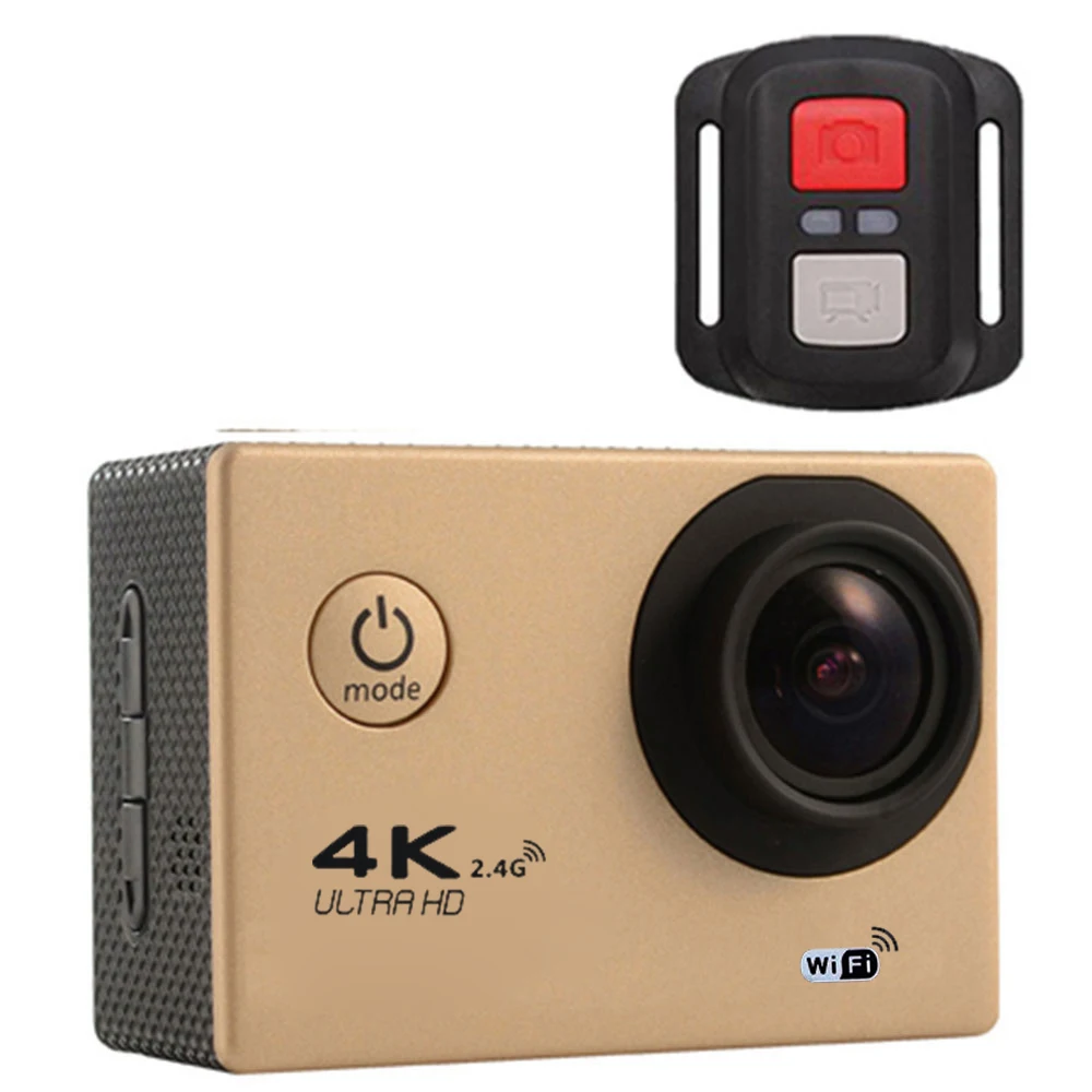 Gold G53ER Спортивная экшн-камера с WiFi TFT дисплеем 170 градусов широкий угол 30 м водонепроницаемый Дайвинг DV видеокамера Видео DVR - Цветной: Gold