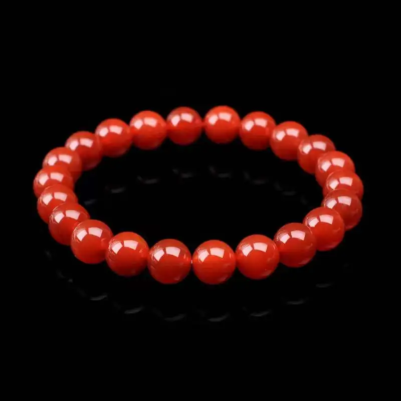

Natural Red Agates Stone Beads Bracelet Fashion Beaded Charm High Quality Yoga Healing Energy Bracelets Jewelry for Men Women