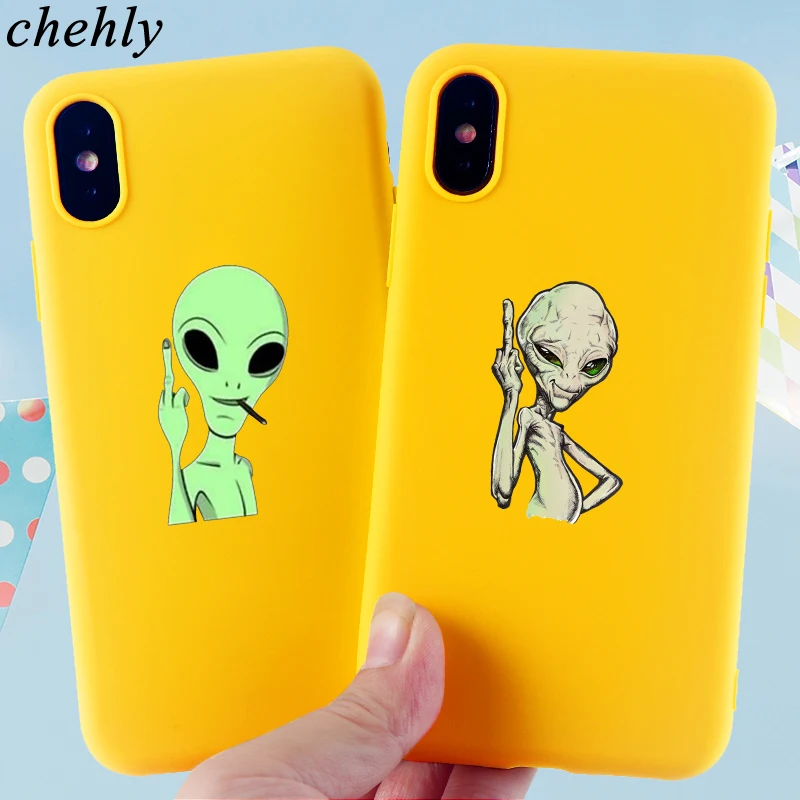 Чехол для телефона Alien IPhone 6s 7 8 11 12 Mini Plus Pro X XS Max XR SE мягкие силиконовые чехлы с