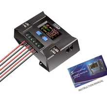 CP30A Цвет HD Дисплей Солнечный Зарядное устройство контроллера 10A-60A 12 V/24 V перенапряжения обратная защита от короткого замыкания
