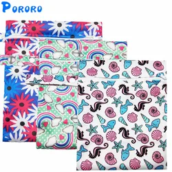 Sac à langer réutilisable avec poche imprimée, sac à langer imperméable PUL de voyage pour bébé, Mini taille, humide et sec, 25x20cm, vente en gros 