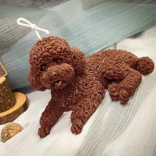 10cm Pet Dog Silicone Molds Standing Animal Dog Plaster Chocolate Mold  Scented Candle Handmade Soap Mold - AliExpress