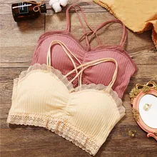 Lace Tank Crop Tops Women Sexy Crop Top Streetwear Sleeveless Cross Strap Camis Women Cool Girls Vest Cropped Tee Camisole Femme