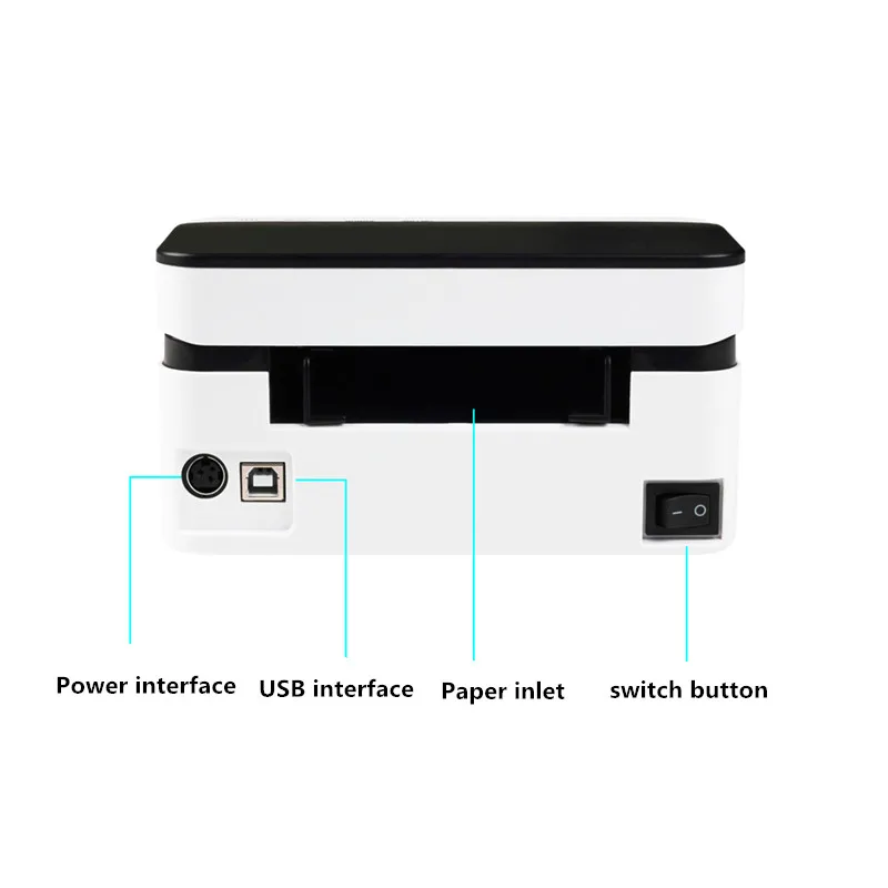 canon mini printer 9024D Shipping Label Electronic Express Waybill Product Barcode QR Code Price Sticker Width 30-80mm Thermal Printer 200mm / S cheap portable photo printer