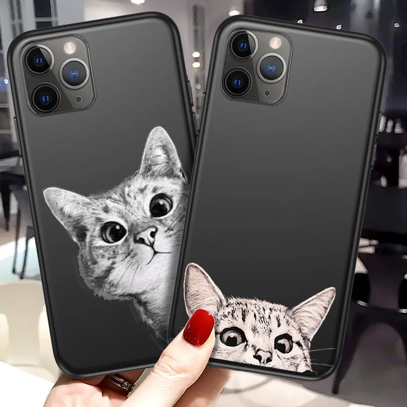 Чехол Lovebay для телефона iPhone 11 12 6 6s 7 8 Plus X XR XS Pro Max 5 мультяшный Кот астронавт