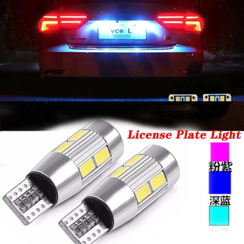

2PCS Super Bright Car Led T10 License Plate Light For Audi A3 A4 B8 A6 Q5 C7 8v B5 Mercedes Benz W203 W204 W205 W124 W212 AMG