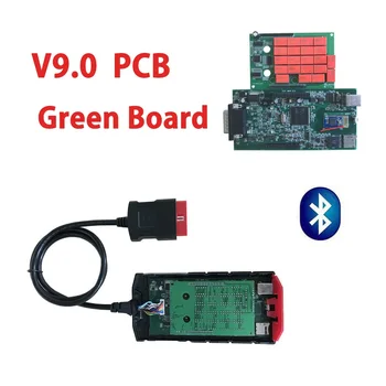 

10pcs/lot Big Sale! v9.0 nec relays new vci VD TCS C-D-P with Bluetooth OBD2 diagnostic tool for delphis car and trucks as mvd