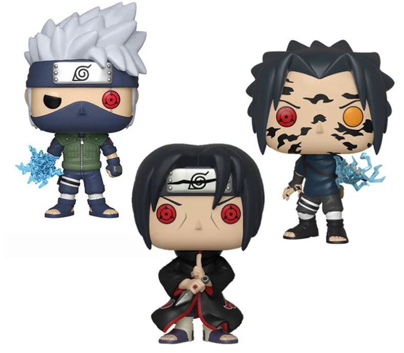 FUNKO POP Naruto, Shippuden, SASUKE Curse Mark Uchiha Itachi Hatake kakahi ПВХ виниловые фигурки Коллекция Модель игрушки