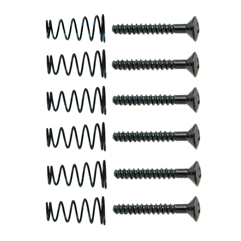 6x Single Coil Pickup Adjusting Screws+Springs for Electric Guitar 22 x 3mm 6x Single Coil Pickup Adjusting Screws+Springs for Electric Guitar 22 x 3mm