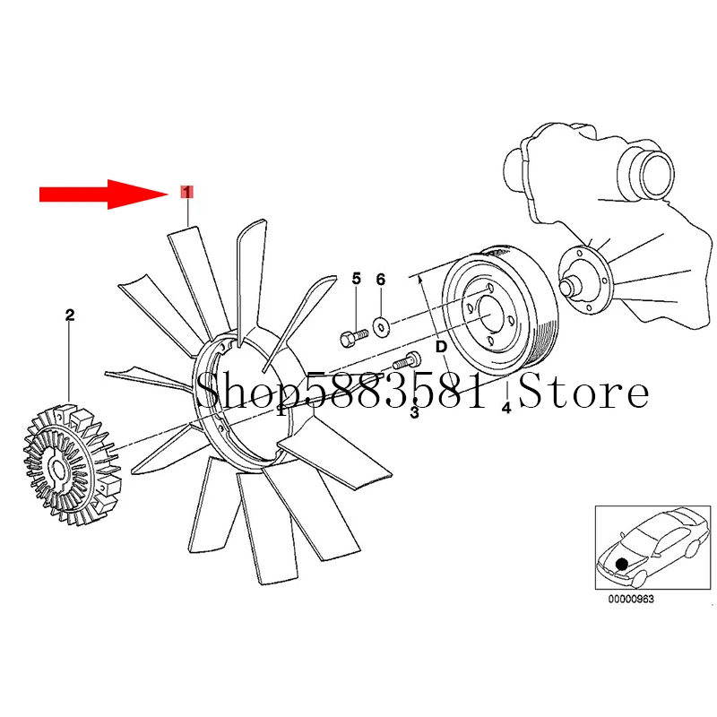 

Автомобильный Вентилятор 11 лезвия bm wE31 850CI M70 E31 850CI M73 E32 730I M60 электронный лопасти вентилятора резервуар для воды Вентилятор охлаждения лезвия