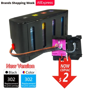 

DMYON Compatible for HP 302 Continuous Ink Supply System Envy 4520 4521 4522 4523 4524 4526 4526 4527 4528 4650 4652 Printer