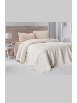 

Sefamerve Cotton Single Duvet Cover Set 0003-05 Cream 0003-05