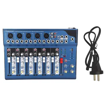 

Mini Portable Audio Mixer w/ USB DJ Sound Mixing Console MP3 Jack 7 Channel Karaoke 48V Amplifier For Karaoke KTV Match Party