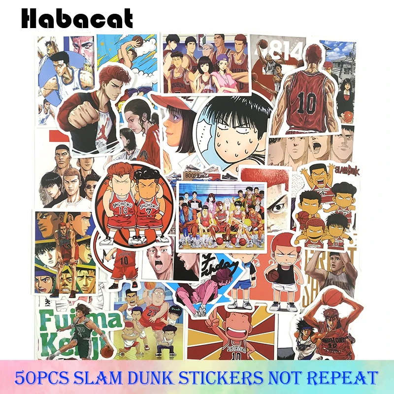 50 шт./упак. DUNK граффити наклейки аниме наклейки для мотоцикла Чемодан ноутбук велосипед скейтборд домашнего декора