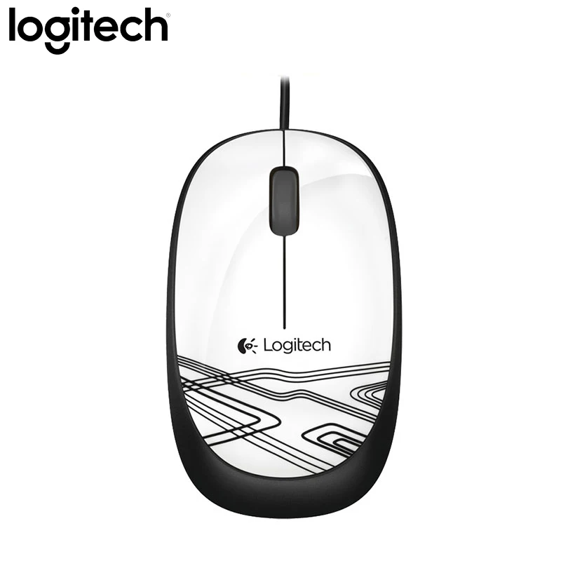 Проводная мышь logitech M105 для 1000 точек/дюйм, поддержка кабеля, официальная проверка рабочего стола для Mac OS Windows, Офисная мини-мышь