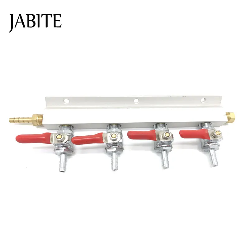 Homebrew 2 way/3 way/4 way/6 way CO2 коллектор/газовый дистрибьютор - Цвет: 4 way