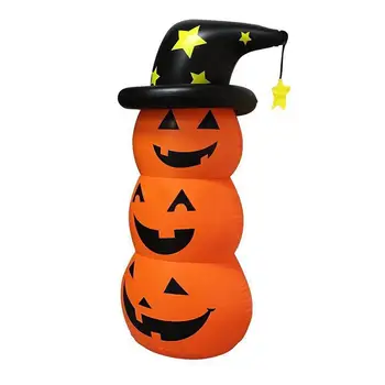 

Pumpkin Ghost Roly-Poly Toy Inflatable Tumbler for Halloween Courtyard Prop Halloween Party Family Game Props Novelty Toys