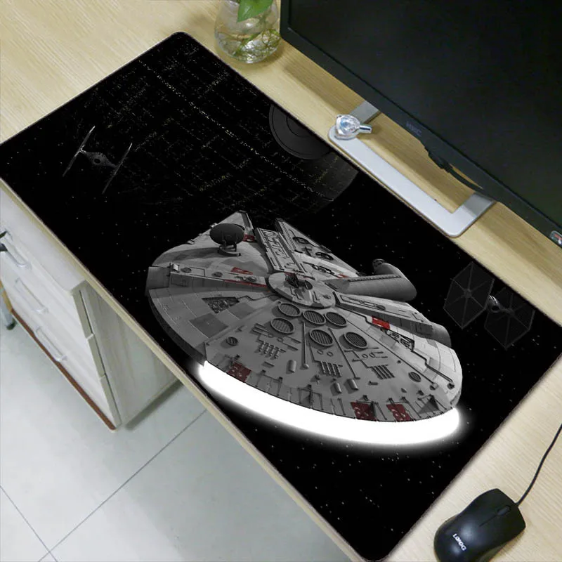 

900*400*3mm Star Wars Waterproof Office Mice Gamer Gaming Keyboard Mat PC Computer Tablet Large Locking Edge Mouse Pad
