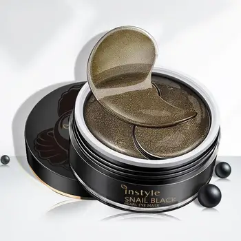 

Snail Black Eye Patch Moisturizing Whitening Firming Eye Mask Sticker Remove Dark Circles Hydrogel Patches Under Eye Care