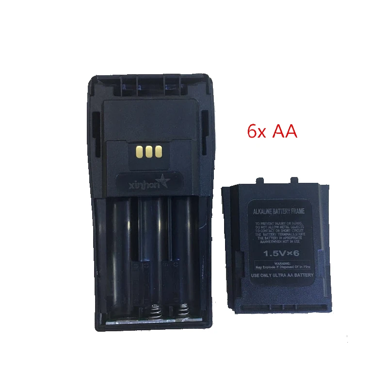 5X6 AA коробка для батарейного отсека для Motorola DEP450 DP1400 PR400 CP140 CP040 CP200 EP450 CP180 GP3188 и т. д. wakie talkie с зажимом для крепления к поясному ремню