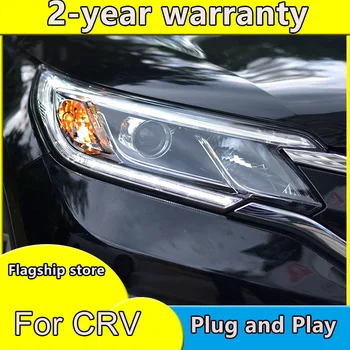 

Car Styling For Honda CR-V headlights 2015 2016 head lamp LED DRL front light Bi-Xenon Lens xenon HID