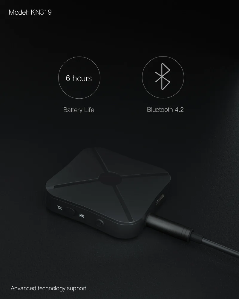 ONLENY 2 в 1 настоящий стерео Bluetooth 4,2 приемник передатчик Bluetooth беспроводной адаптер аудио с 3,5 мм AUX для домашнего ТВ MP3 ПК