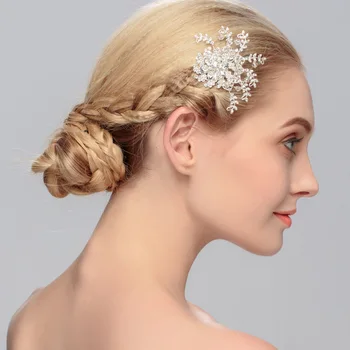 

Wedding Bridal Combs Jewelry Headdress Bridal Accessories Flower Hair Accessories For Women Party FS54