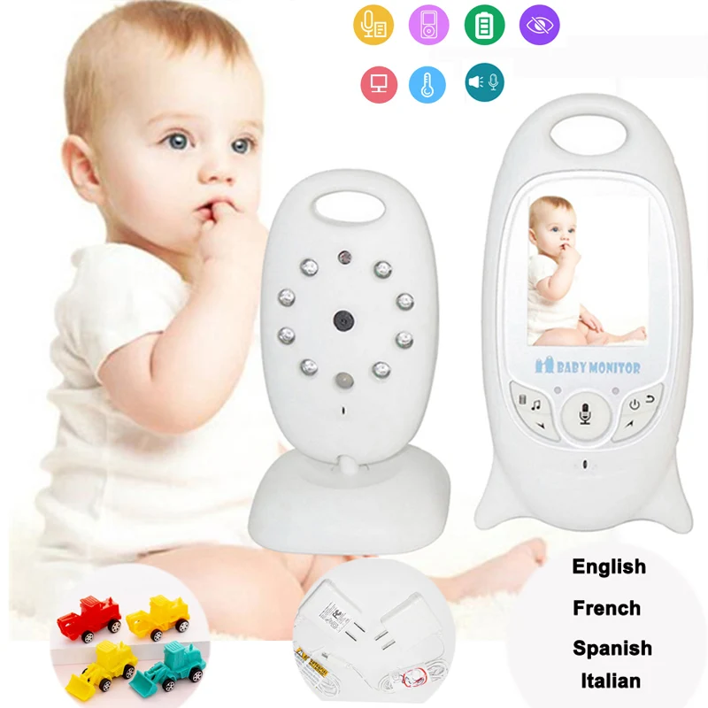 

Video Baby Monitor 2 Inch BeBe Baba Electronic Babysitter Radio Video Nanny Camera Night Vision Temperature Monitoring New Year