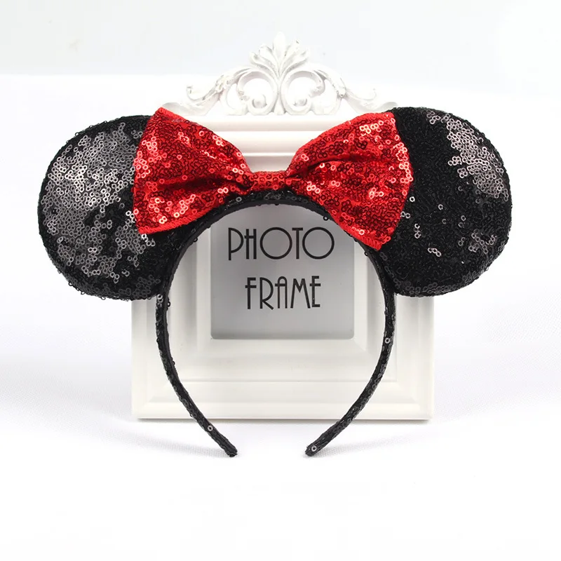 cheap baby accessories	 Disney cute performance party headband Minnie headband Mickey Mouse bow DY black ear headband Christmas hair accessories boots baby accessories	