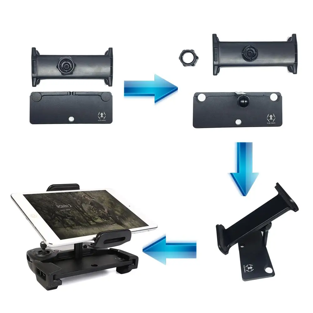 Metal Tablet Bracket For DJI Mavic AIR 2 Drone Controller Clip Mount Universal Tablet Phone Holder for Mavic Mini 2 Accessories