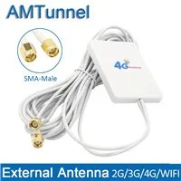 4G LTE Антенна 3g 4G антенна SMA-M наружная антенна с 10 м и SMA-F К CRC9/TS9/SMA разъем для 3g 4G маршрутизатор модем
