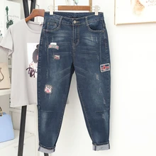 Женские осенне-зимние джинсы размера плюс, женские узкие брюки, женские Простые повседневные брюки с высокой талией, джинсовые брюки плюс