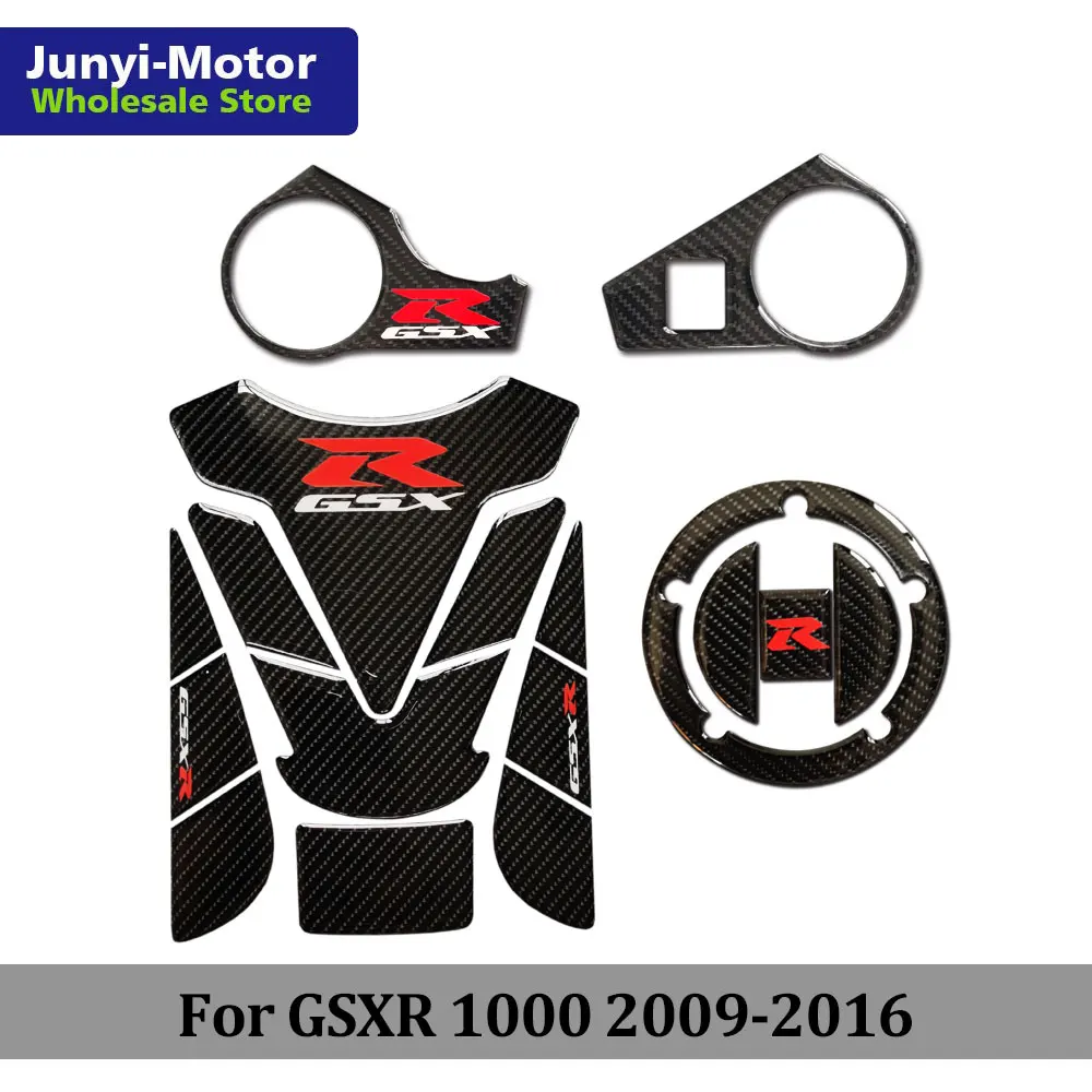Наклейка на крышку танка с тройным зажимом для Suzuki GSXR GSX R 1000 2009 2016 K9 K10 L1 L2 L3 L4 L5 L6 3D
