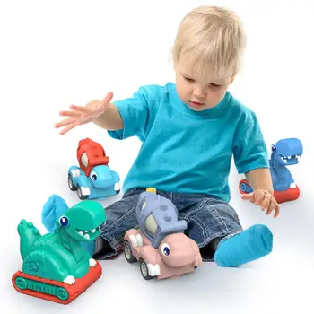 

Baby Toys Excavation Digging Mixer Luminous Resistance Falling Dinosaur Engineering Car Toy For Child