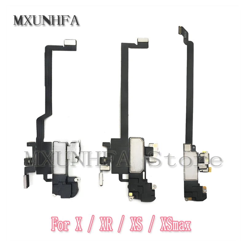 

Replacement Parts for iPhone X XS Max XR Proximity Light Sensor Flex Cable Ribbon with Ear Speaker Earpiece Assembly