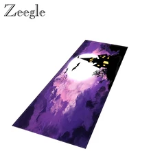 Zeegle Хэллоуин длинный прямоугольный кухонный ковер нескользящий гостиной Впитывающий Коврик коврик в прихожую моющийся коврик прикроватный коврик