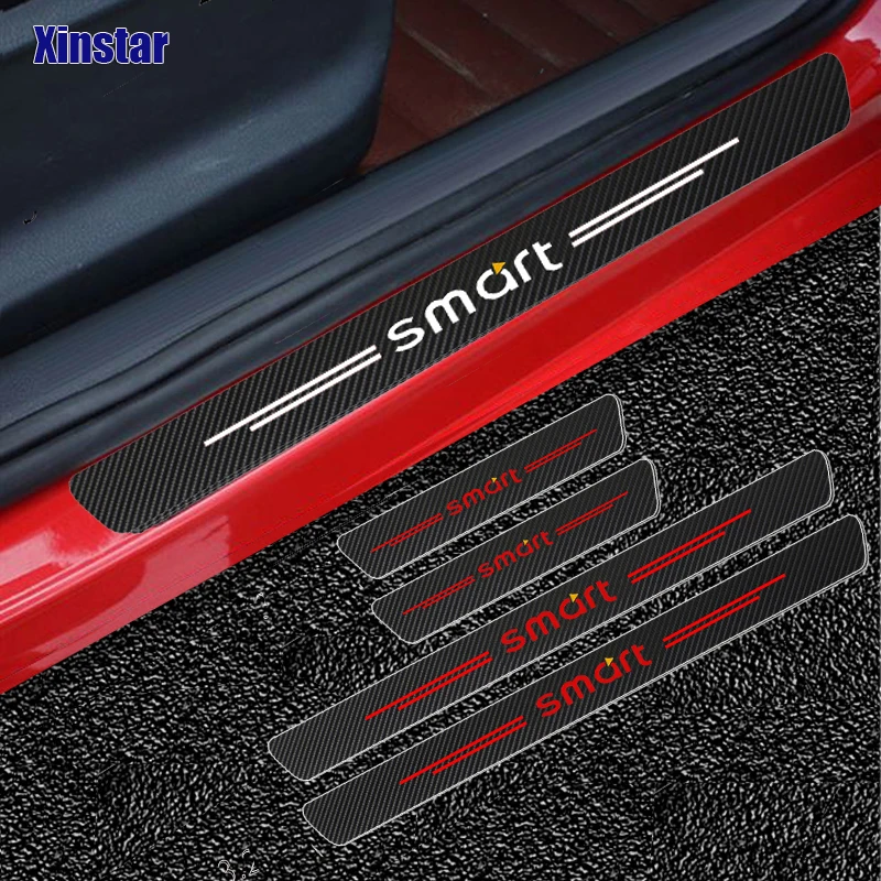 

4pcs Car Protector Door Sill Stickers for Smart Fortwo Forfour forjeremy