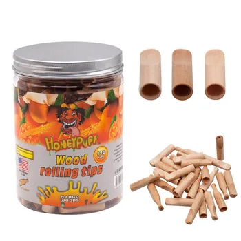 

Wood Mouth Tips With Honey Flavor Smoking Wooden Mouth Filter Tip Cigarette Pre Rolled Cone Holder Tobacco Pipe