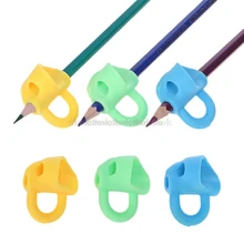 3 шт., волшебная ручка, карандаш, помощь для начинающих, для письма, силиконовые игрушки, для детей, двойной палец, коррекция осанки, ручка, инструмент F12 19, Прямая поставка