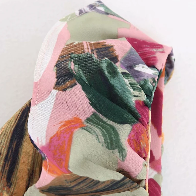 Goede Nieuwe vrouwen een schouder elastische geplooide korte Shirt print blouses vrouwen lanminated ruches roupas femininas chemise shirts LS4068