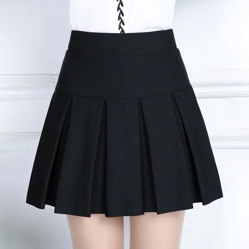 

Skirt Women's Autumn and Winter Korean-Style Pleated Skirt Women's Large A- line Dress Bottoming Skirt Black Skirt skater skirt