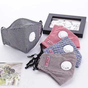 

1PC Unisex Washable Face Mouth Cover Mask Breath Valve Anti-dust Mask Activated Carbon Filter Respirator Cotton Mask