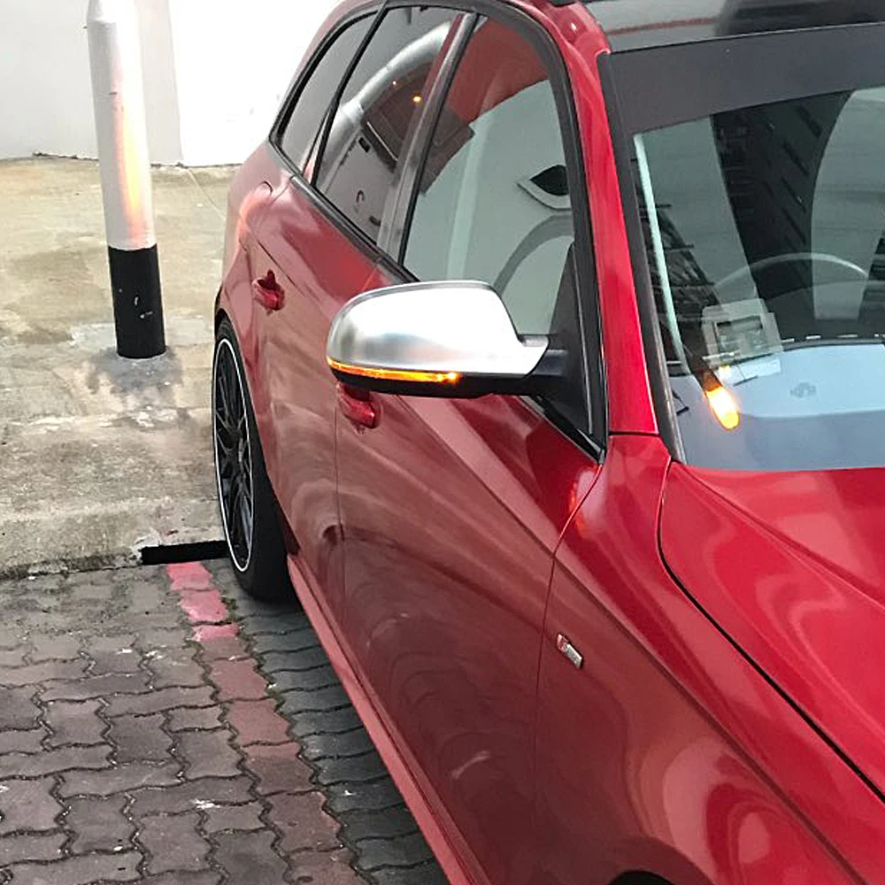 Для Audi A4 A5 B8.5 RS5 RS3 A3 8P динамический сигнал поворота светодиодный поворотник RS4 sline S5 последовательного сбоку туалетное зеркало со светодиодной подсветкой 2013