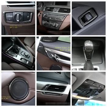 

Yimaautotrims Carbon Fiber Look Interior Refit Kit For BMW X2 F39 2018 2019 2020 Air AC / Door Bowl / Gear Box Panel Cover Trim