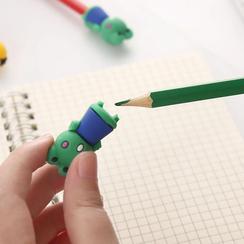 3 шт./упак. с кавайным рисунком морковки лягушка цыпленок колпачки для карандашей