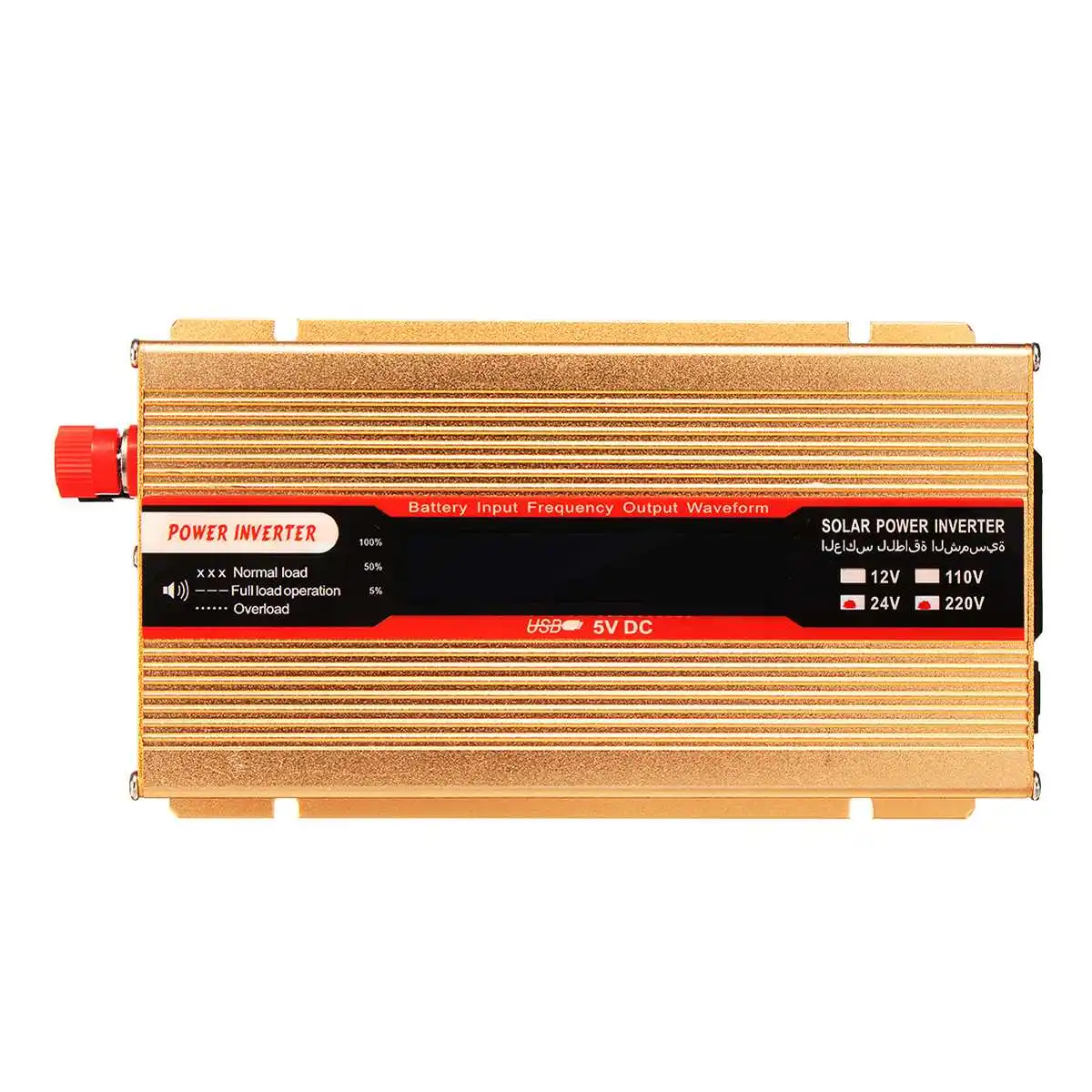 Автомобильный Мощность инвертор верхушкой с 3000 Вт 12/24V дo AC 220/110V USB Модифицированная синусоида преобразователь Напряжение трансформатор высокая производительность преобразования прочный